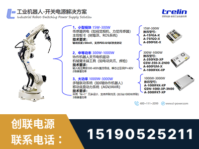 沙河-工业机器人-开关电源解决方案